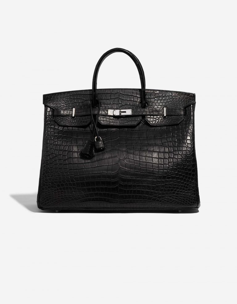 Hermès Birkin 40 Matte Porosus Crocodile Black