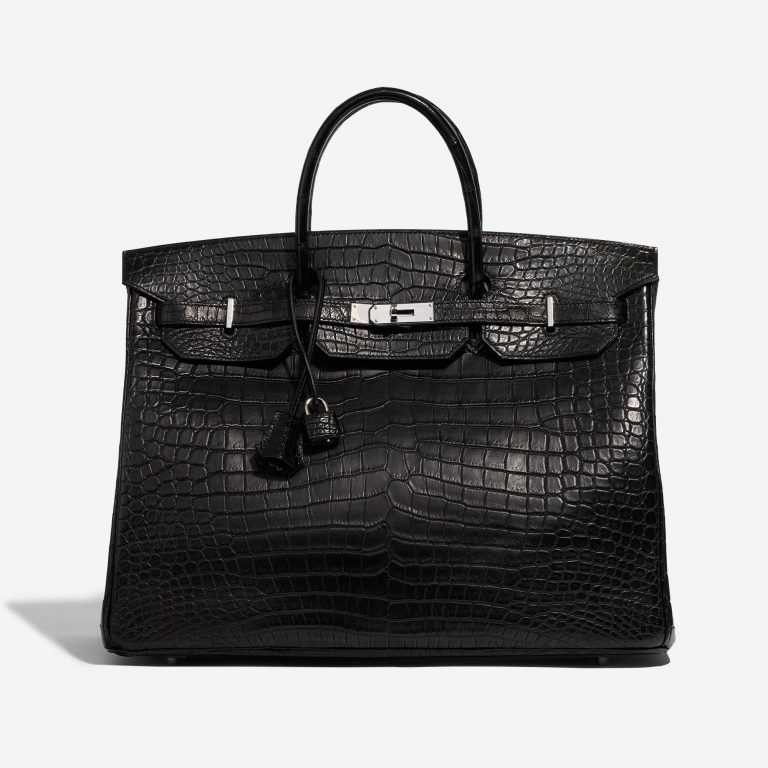 Hermès Birkin 40 Matte Porosus Crocodile Black