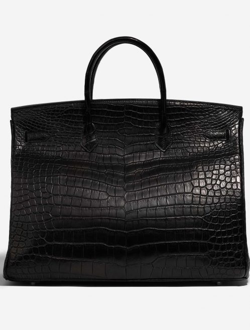 Hermès Birkin 40 Matte Porosus Crocodile Black SACLÀB