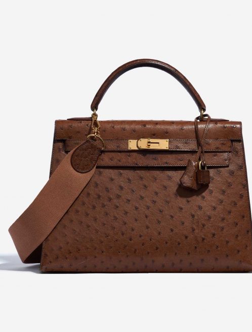 Hermès Kelly 32 Ostrich Marron