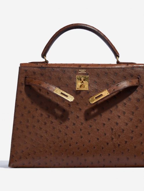 Hermès Kelly 32 Ostrich Marron