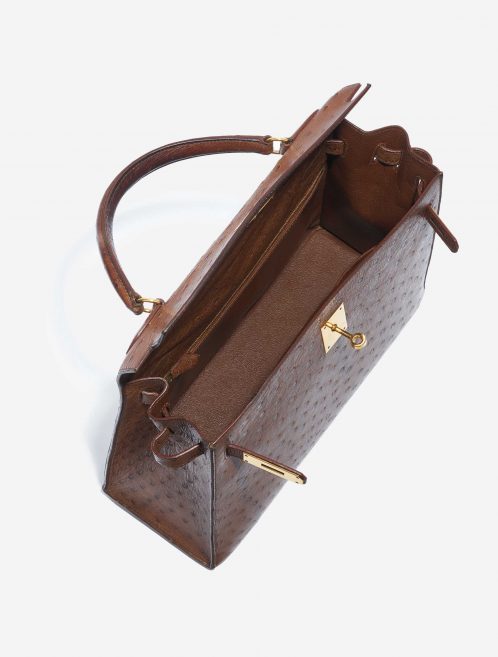 Hermès Kelly 32 Ostrich Marron