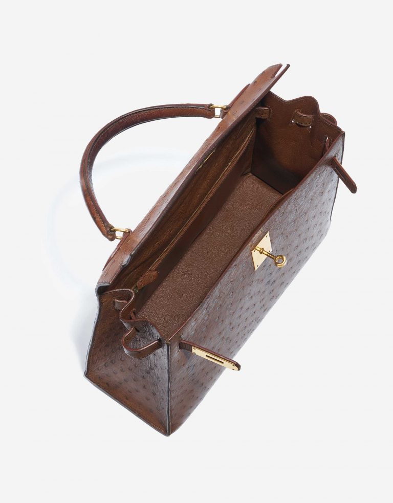 Hermès Kelly 32 Ostrich Marron