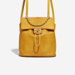 Chanel Backpack Python Yellow
