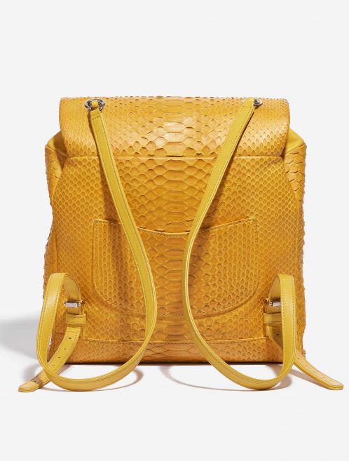 Chanel Backpack Python Yellow
