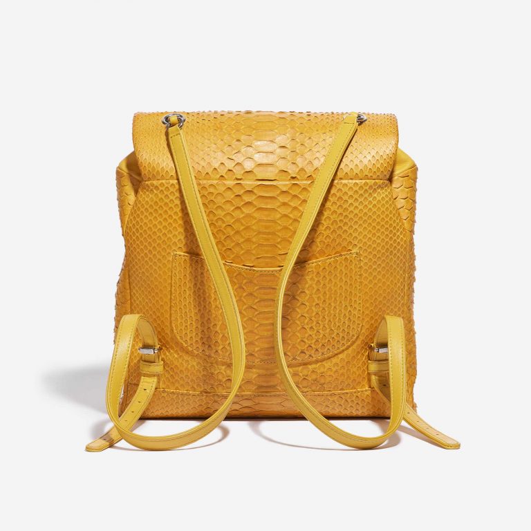 Chanel Backpack Python Yellow