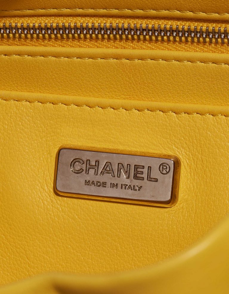 Chanel Backpack Python Yellow
