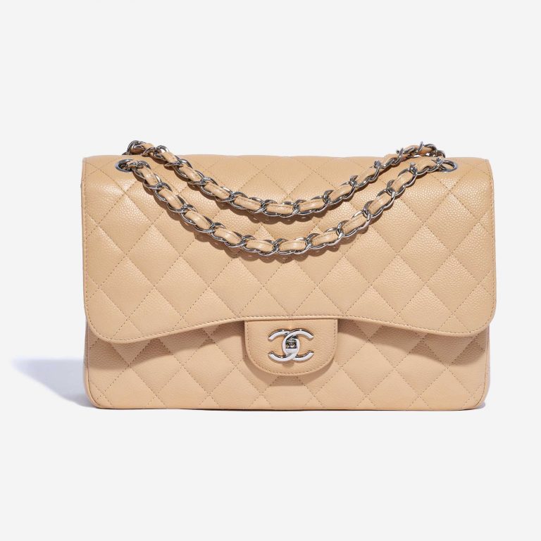 Chanel Timeless Jumbo Caviar Beige