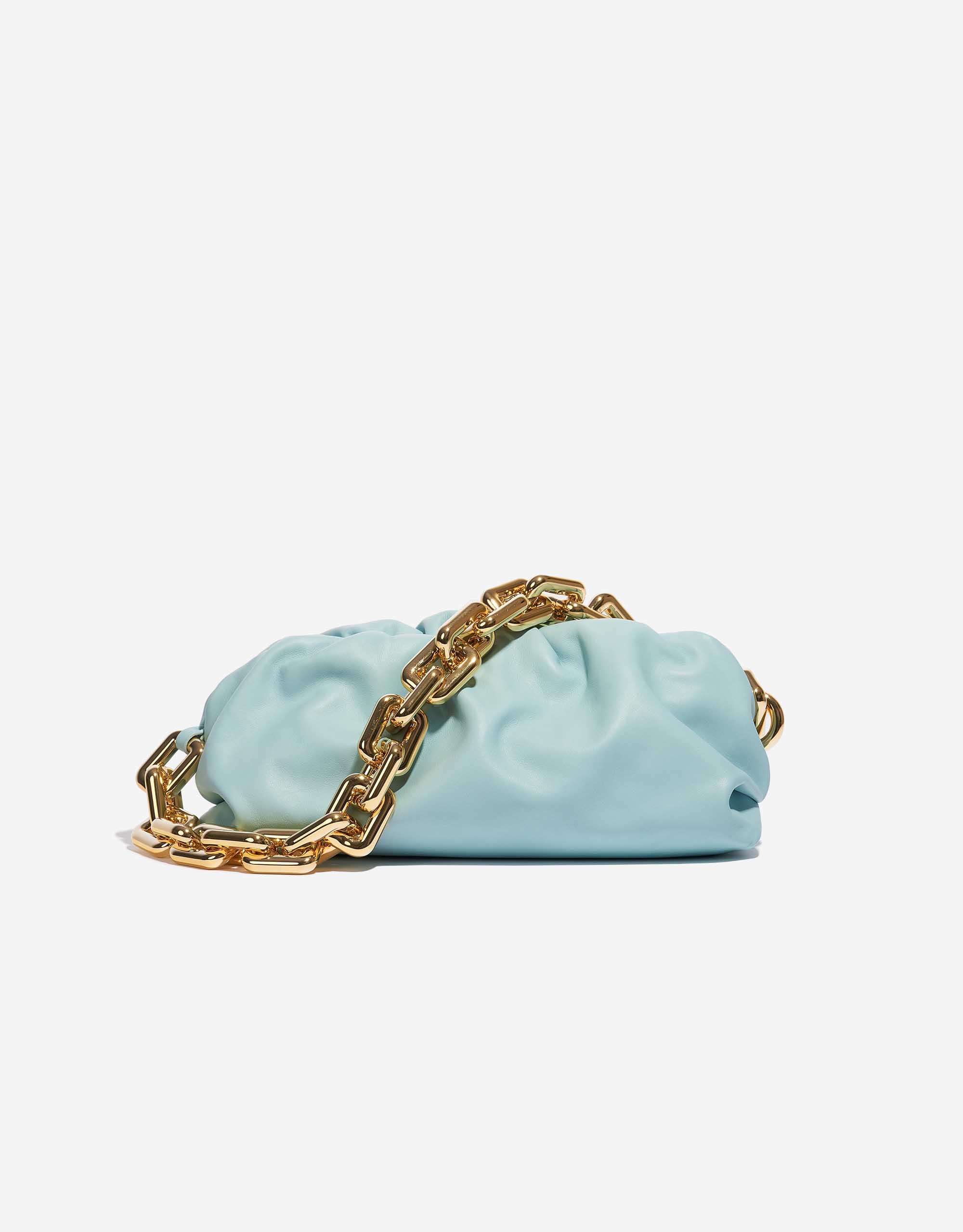bottega veneta ポーチ Bottega Veneta Chain Pouch Calf Turquoise | SACLÀB