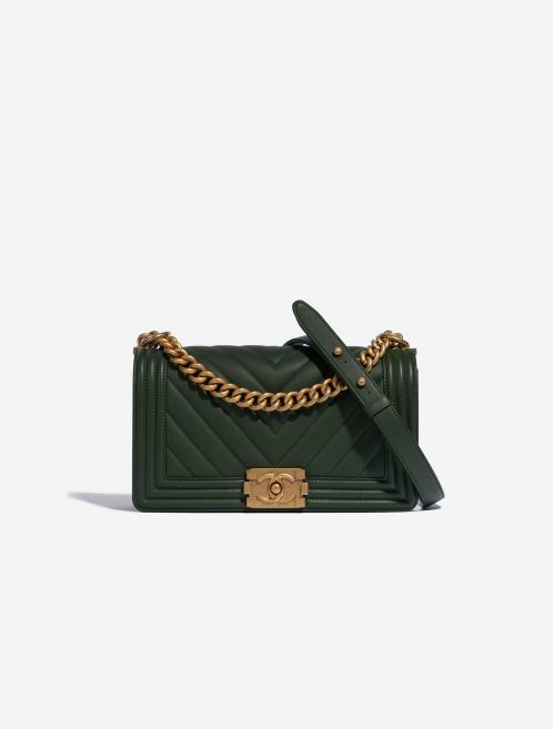 Chanel Boy Old Medium Lamb Green