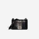 Chanel Boy Small Python Black