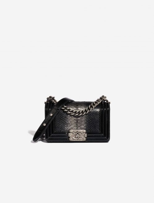 Chanel Boy Small Python Black