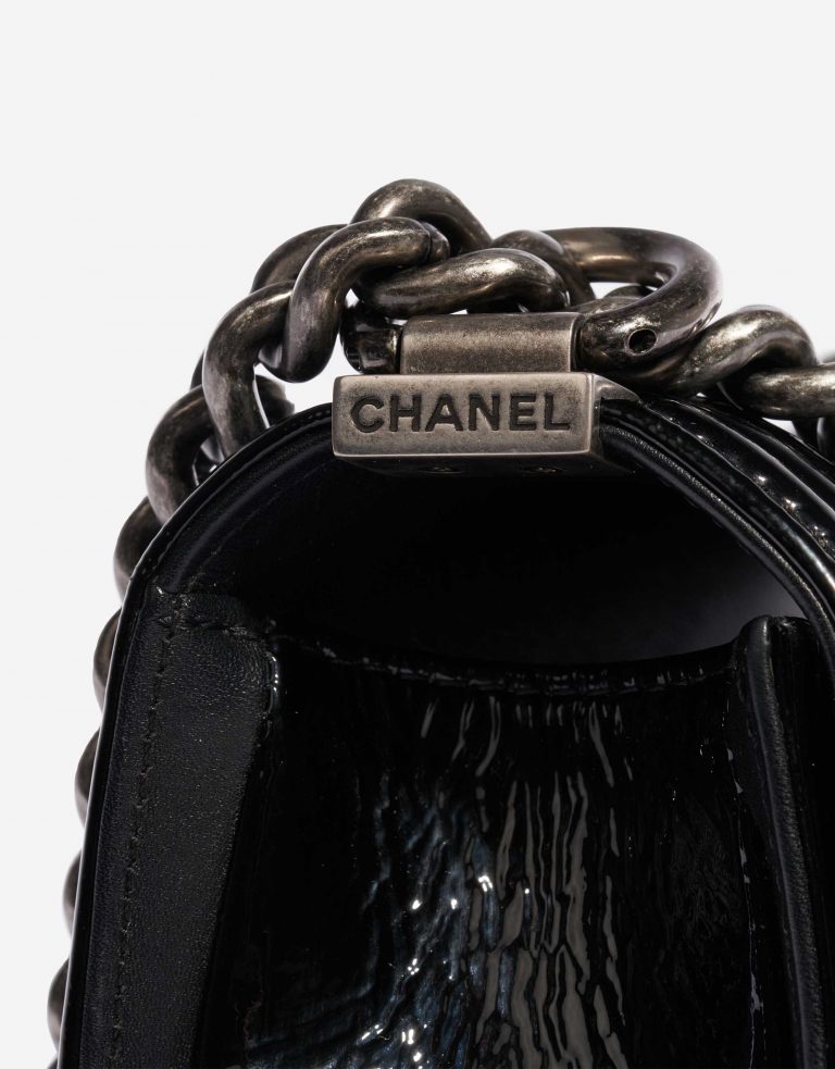 Chanel Boy Small Python Black