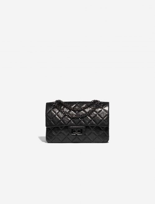 Chanel 2.55 Mini Rectangular Aged Calf So Black