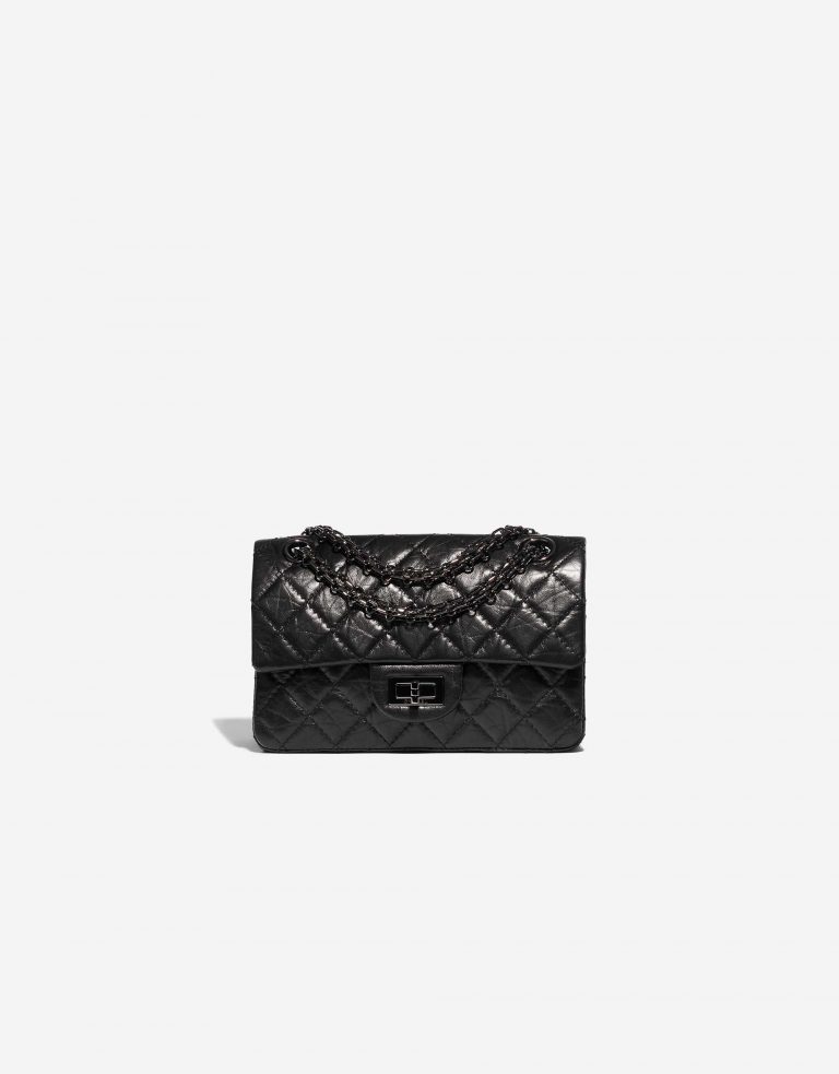 Chanel 2.55 Mini Rectangular Aged Calf So Black
