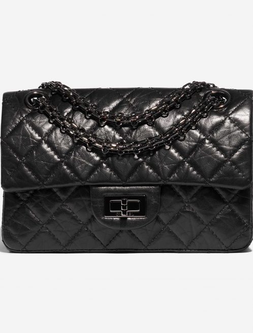 Chanel 2.55 Mini Rectangular Aged Calf So Black