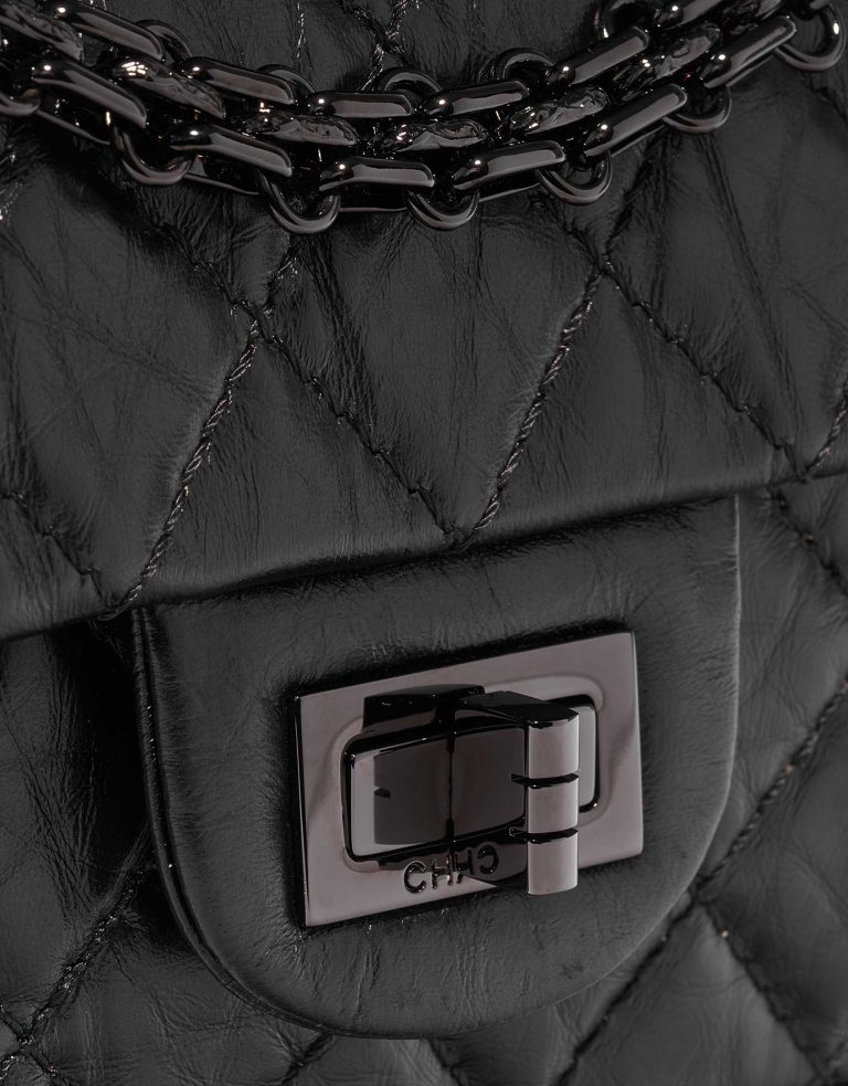 Chanel 2.55 Mini Rectangular Aged Calf So Black
