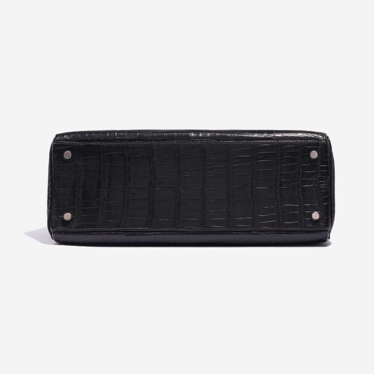 "Hermès Kelly 32 Porosus Crocodile Black "