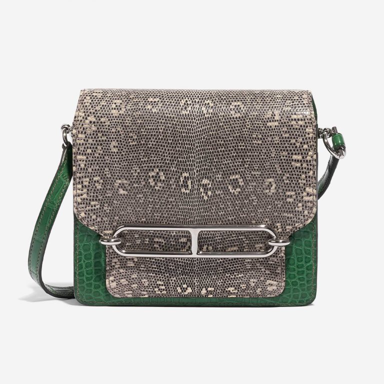 Hermès Roulis 18 Salvator Lizard Vert Cactus