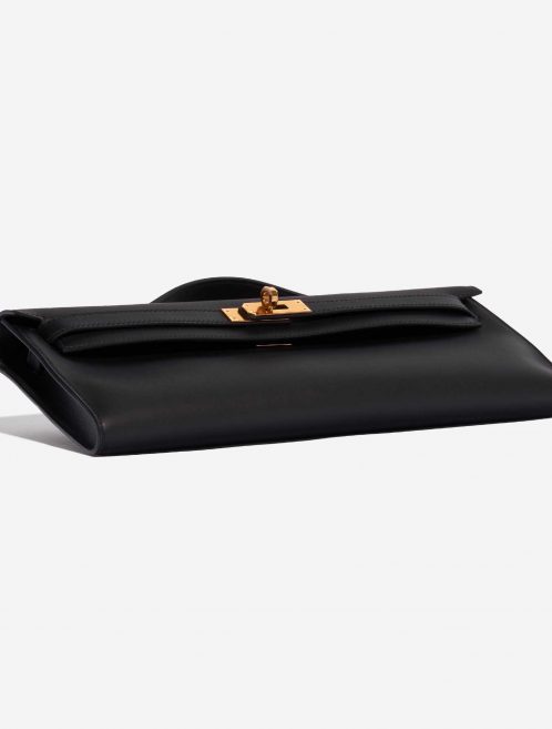 Pre-owned Hermès bag Kelly Cut Clutch Swift Black Black Bottom | Sell your designer bag on Saclab.com