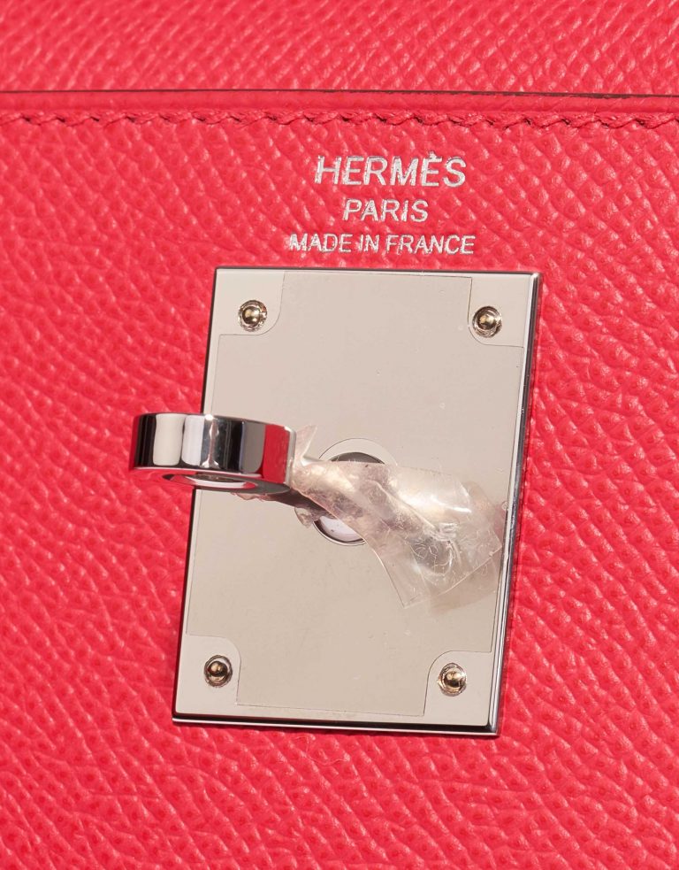 Pre-owned Hermès bag Kelly 28 Epsom Rose Extreme Pink, Rose Logo | Sell your designer bag on Saclab.com