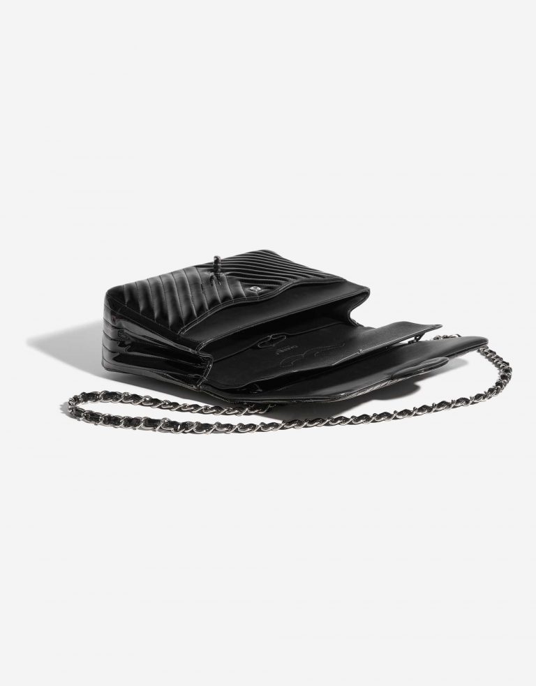 Chanel Timeless Jumbo Patent Leather Black Inside | Sell your designer bag