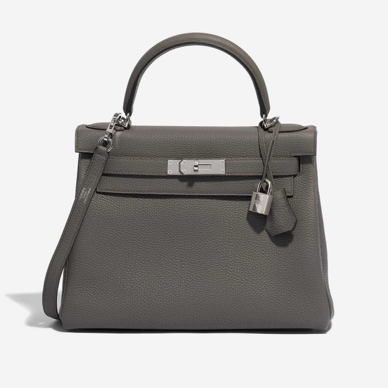Hermes Kelly 28 Togo Gris Étain