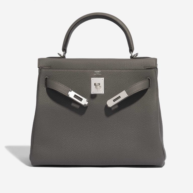 Hermes Kelly 28 Togo Gris Étain