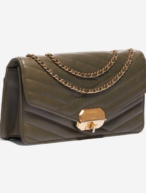 Chanel Gabrielle Flap Bag Medium Lamb Green