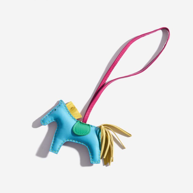 Hermès Rodeo PM Lamb Multicolour Bleu Electrique / Lagoon