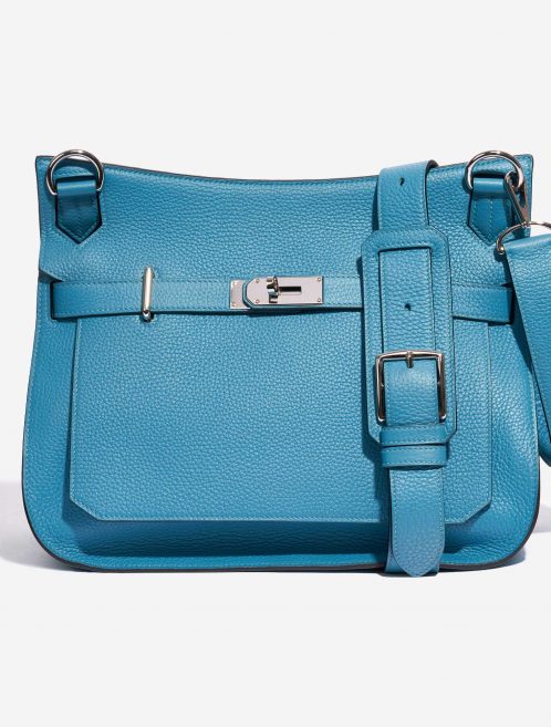 Hermès Jypsiere 34 Taurillon Clemence Turquoise