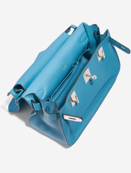 Hermès Jypsiere 34 Taurillon Clemence Turquoise
