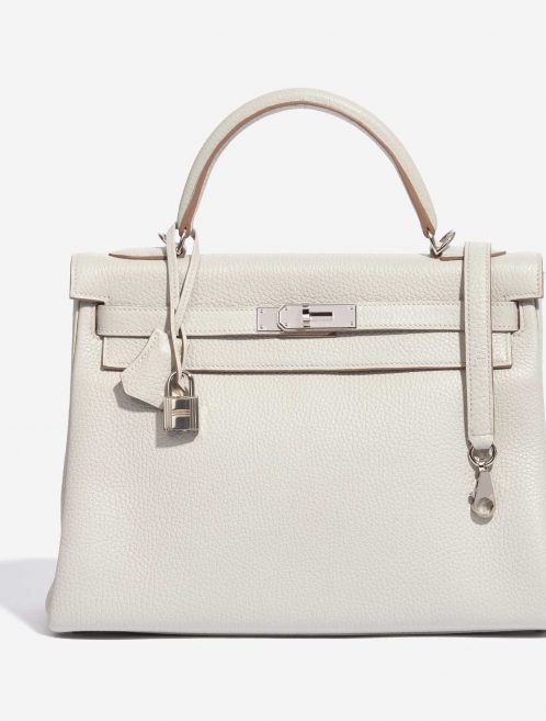 Hermès Kelly 32 Clemence Gris Perle