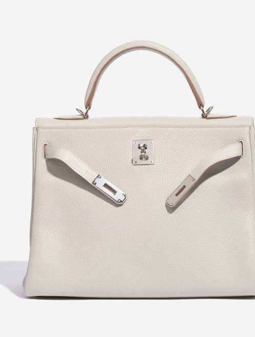 Hermès Kelly 32 Clemence Gris Perle