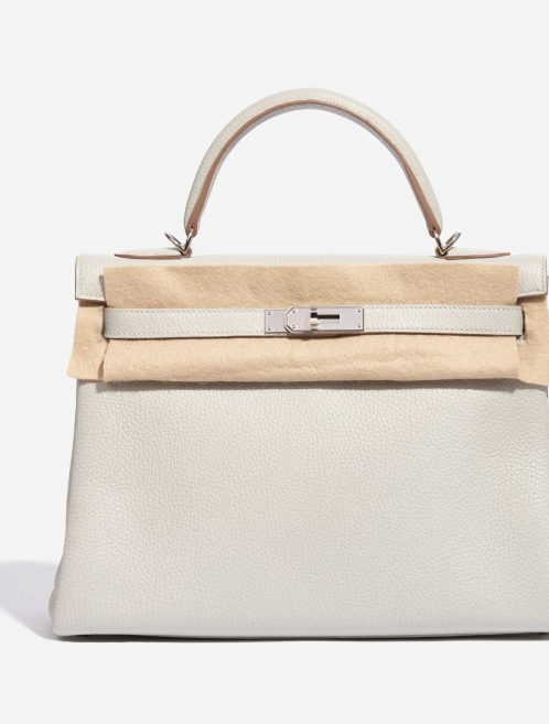 Hermès Kelly 32 Clemence Gris Perle