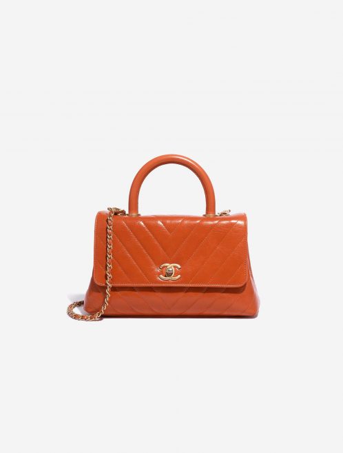 Chanel Handle Small Calf Orange