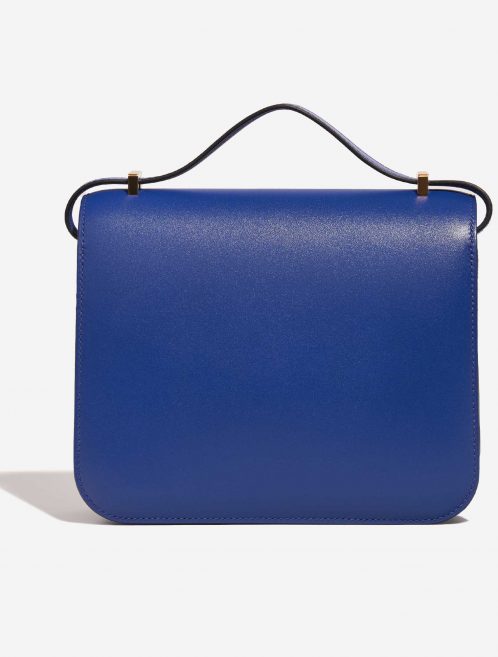 Pre-owned Hermès bag Constance 18 Tadelakt Bleu Electrique Blue Back | Sell your designer bag on Saclab.com