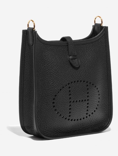 Pre-owned Hermès bag Evelyne 16 Taurillon Clemence Black Black Side Front | Sell your designer bag on Saclab.com