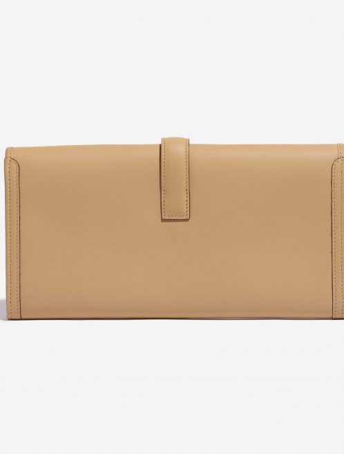 Pre-owned Hermès bag Jige Clutch Swift Tabac Brown Back | Sell your designer bag on Saclab.com