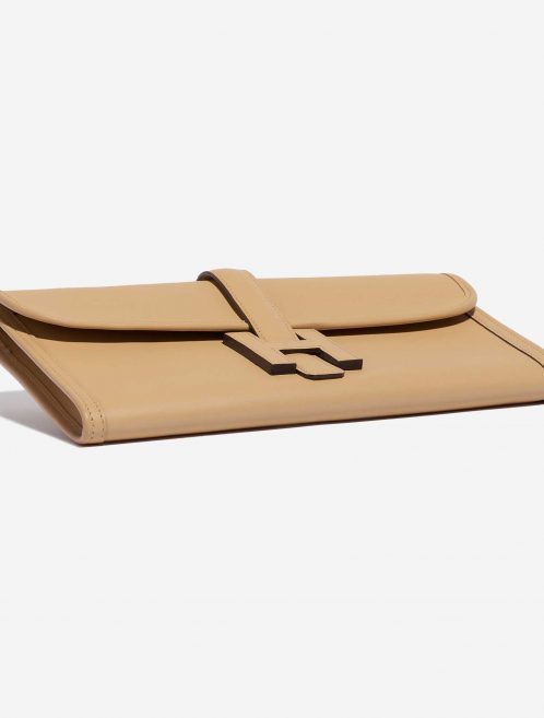 Pre-owned Hermès bag Jige Clutch Swift Tabac Brown Bottom | Sell your designer bag on Saclab.com