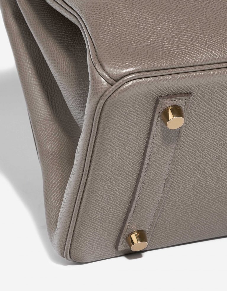 Pre-owned Hermès bag Birkin 30 Epsom Étain Brown Detail | Sell your designer bag on Saclab.com