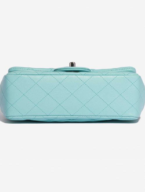 Pre-owned Chanel bag Timeless Mini Rectangular Lamb Tiffany Blue Blue Back | Sell your designer bag on Saclab.com