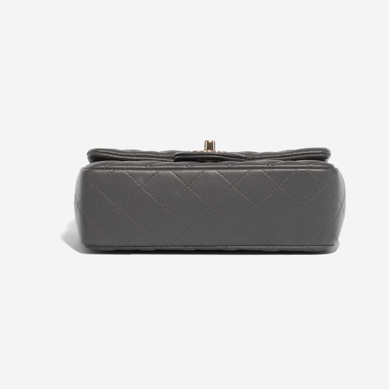 Pre-owned Chanel bag Timeless Mini Rectangular Lamb Grey Grey Bottom | Sell your designer bag on Saclab.com