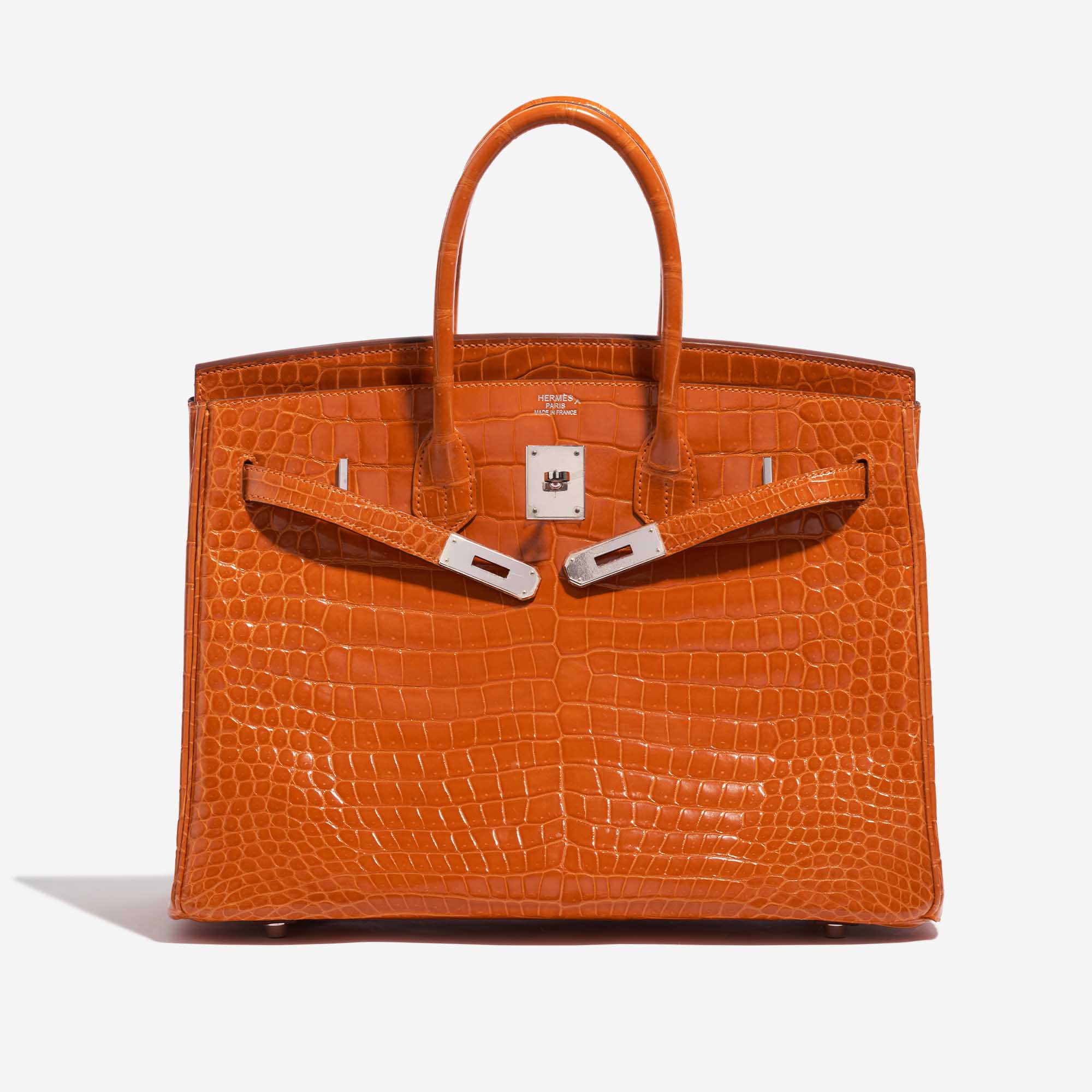 Hermès Birkin 35 Porosus Crocodile Pain d'épice SACLÀB