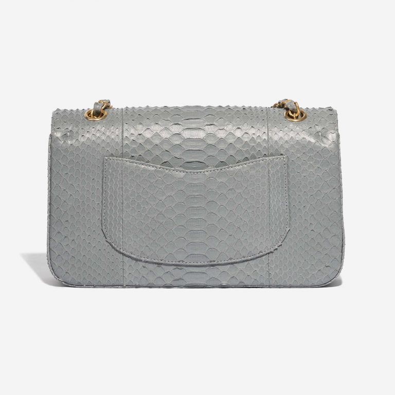 Pre-owned Chanel bag Timeless Medium Python Grey, 18k Gold and 2.5ct Diamonds Grey Back | Sell your designer bag on Saclab.com