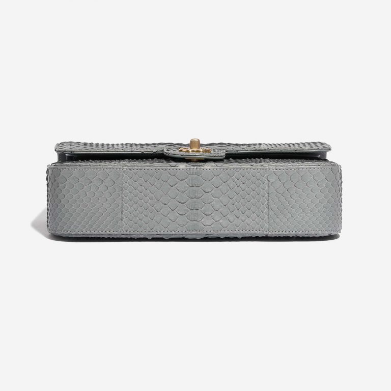 Pre-owned Chanel bag Timeless Medium Python Grey, 18k Gold and 2.5ct Diamonds Grey Bottom | Sell your designer bag on Saclab.com