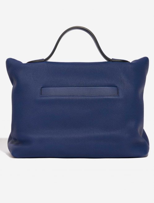 Pre-owned Hermès bag 24/24 35 Clemence / Swift Deep Blue Blue Back | Sell your designer bag on Saclab.com