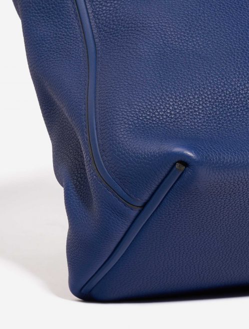 Pre-owned Hermès bag 24/24 35 Clemence / Swift Deep Blue Blue Detail | Sell your designer bag on Saclab.com