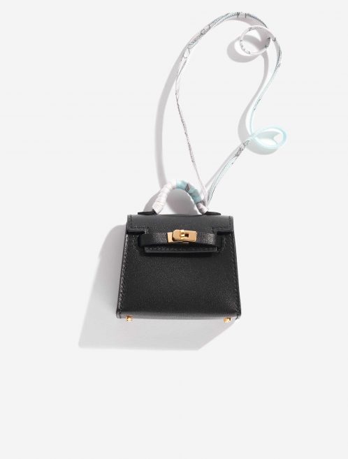 Pre-owned Hermès bag Kelly Twilly Swift Black Black | Sell your designer bag on Saclab.com