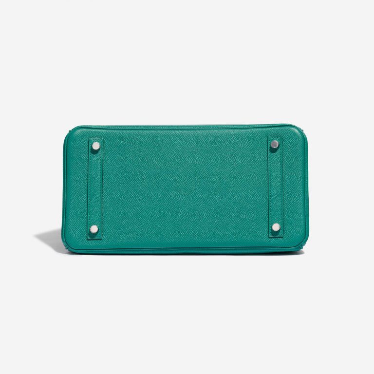 Pre-owned Hermès bag Birkin 30 Epsom Vert Jade Green Bottom | Sell your designer bag on Saclab.com